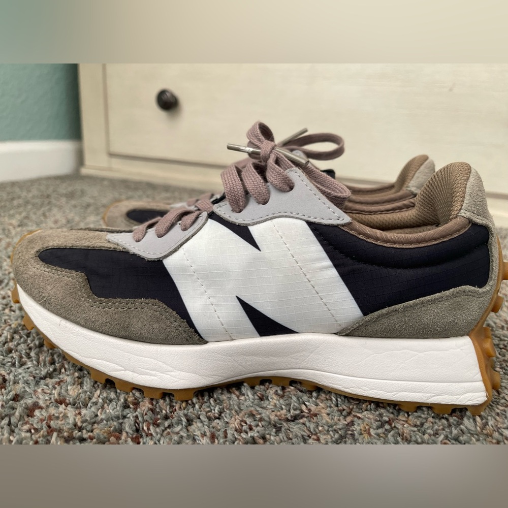 Women's Grey & Black Athletic Sneakers with White Accent - Picture 8 of 12